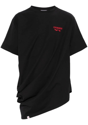 Charles Jeffrey Loverboy Topsy Turvy T-shirt - KNITTED BLACK