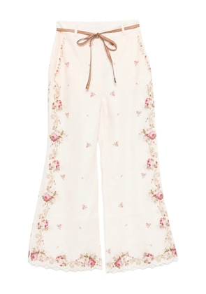 ZIMMERMANN Patience floral trousers - Neutrals