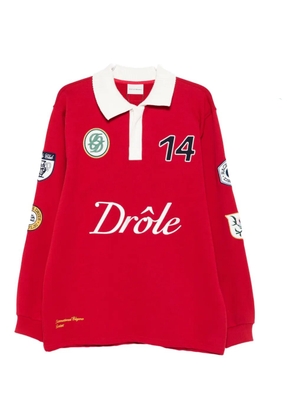 Drôle De Monsieur cotton polo shirt - Red