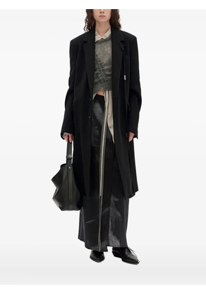 Ann Demeulemeester Viv wool-cashmere coat - Black