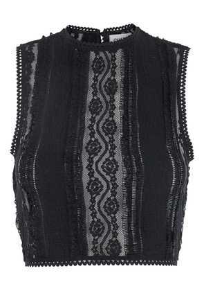 Charo Ruiz Ibiza Asteria lace-detail top - Black