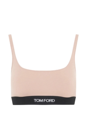 TOM FORD logo-detail bra - Neutrals