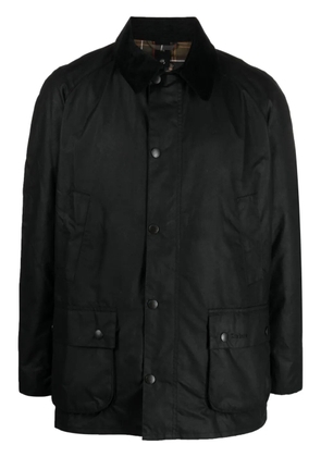 Barbour collared wax jacket - Black