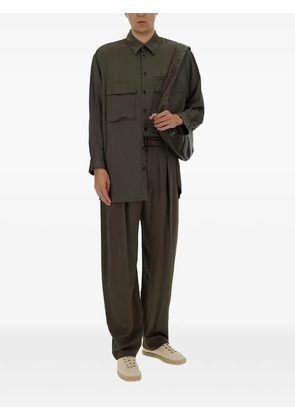 LEMAIRE pleated-detail trousers - Brown