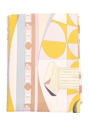 FENDI Moonlight Echoes geometric-print silk scarf - Pink