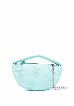 BY FAR Cush perforated-detail tote bag - Blue