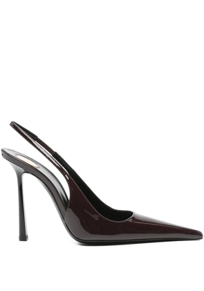 Saint Laurent 110mm Vendome slingback pointed-toe pumps - Brown
