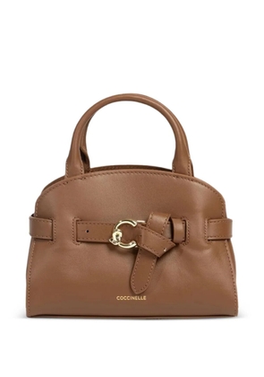 Coccinelle buckle top-handle tote bag - Brown