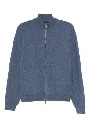 Drumohr zip-neck cashmere jacket - Blue