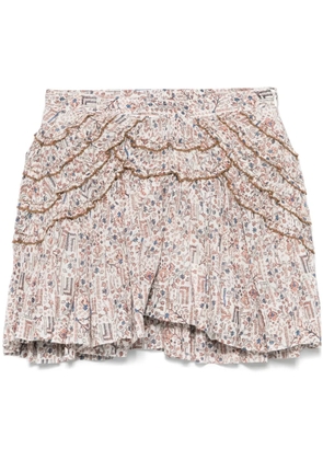 MARANT ÉTOILE Ceola mini skirt - Neutrals
