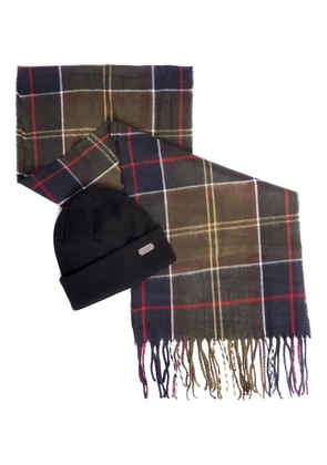 Barbour tartan scarf (set of two) - Black