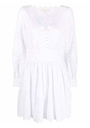 Michael Michael Kors broderie anglaise cotton dress - White