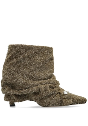 The Attico Juno 95 ankle boots - Green