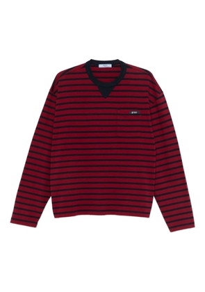 Prada striped pocket T-shirt - Red