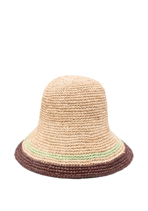 ZIMMERMANN stripe-detail bucket hat - Neutrals