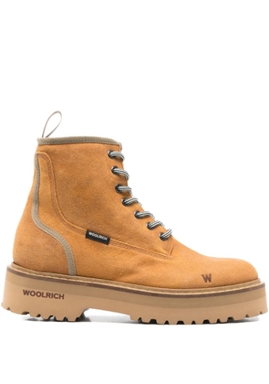 Woolrich lace-up platform boots - Brown