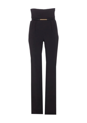 Elisabetta Franchi chain-link belted pants - Black