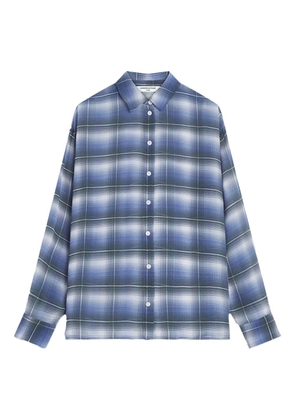 Maison Kitsuné plaid buttoned shirt - Blue