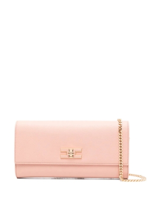 Elisabetta Franchi logo-plaque crossbody bag - Pink