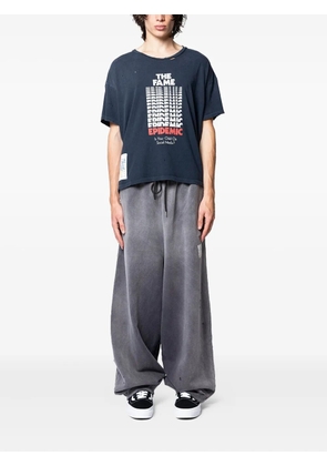 Paly Fame Epidemic distressed-effect T-shirt - Black