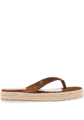 Gianvito Rossi suede espadrilles - Brown