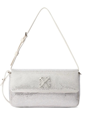 Off-White Jitney Shoulder 0.7 Strass shoulder bag - Silver