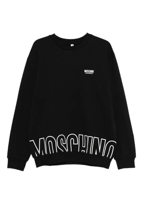 Moschino logo-detail crew-neck sweatshirt - Black