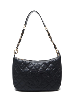 CHANEL Pre-Owned 2003-2004 diamond-quilted shoulder bag - Black