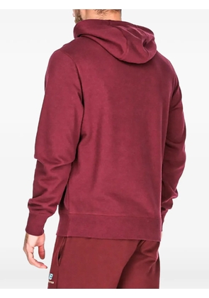 New Balance stacked logo-detail hoodie - Red