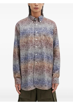 Engineered Garments floral-pattern shirt - Blue