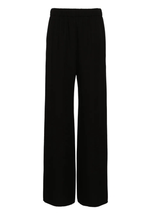 Valentino Garavani wide-leg silk trousers - Black