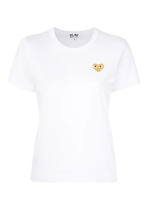 Comme Des Garçons Play heart-appliqué T-shirt - White