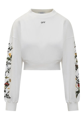 Off-White floral-print crew-neck sweatshirt