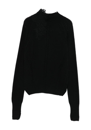 Ermanno Scervino cable-knit sweater - Black