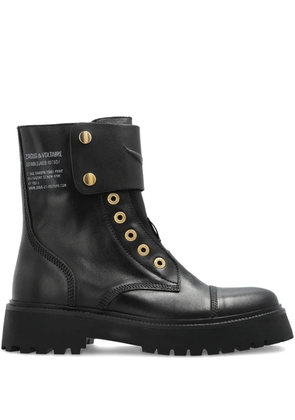 Zadig&Voltaire leather biker boots - Black