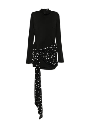 David Koma knot embellished dress - Black