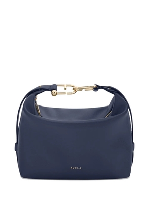Furla textured arch shoulder bag - Blue