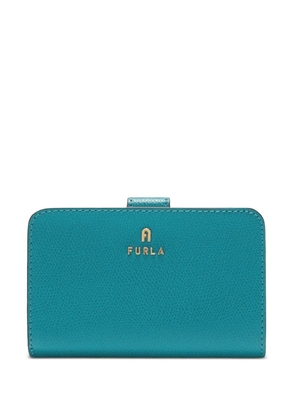 Furla medium Camelia logo-detail compact wallet - Blue