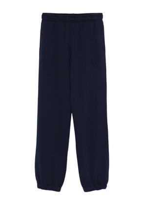 PINKO logo-embroidered cuffed track pants - Blue