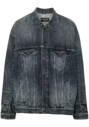 Balenciaga Deconstructed denim jacket - Blue
