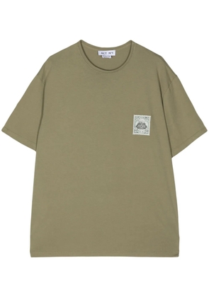 ACT Nº1 logo-print cotton t-shirt - Green