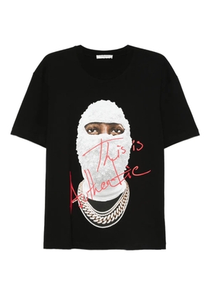 Ih Nom Uh Nit front-print cotton T-shirt - Black