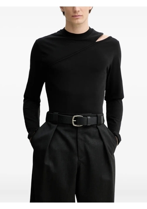 HELIOT EMIL cut-out long-sleeve T-shirt - Black