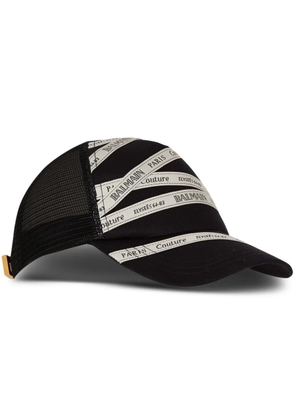Balmain logo-print cap - Black