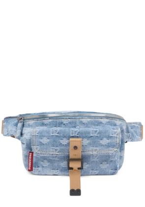 DSQUARED2 monogram-patterned belt bag - Blue