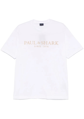 Paul & Shark logo-embroidered T-shirt - White