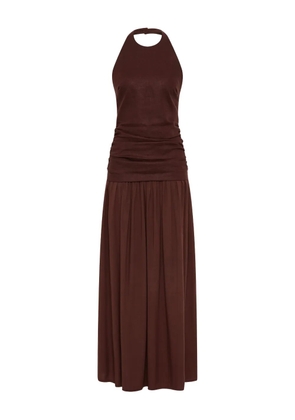 Faithfull the Brand Tali ruched maxi dress - Brown