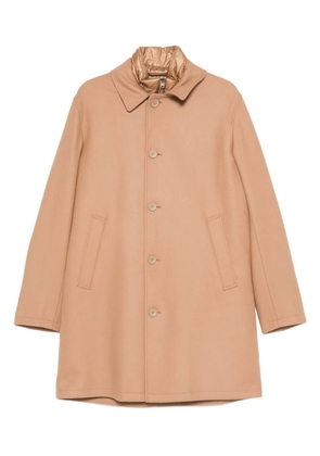 Herno button-fastening wool-blend coat - Brown