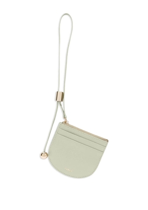 Furla Laura leather strap cardholder - Green
