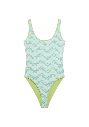 Casablanca monogram swimsuit - Green